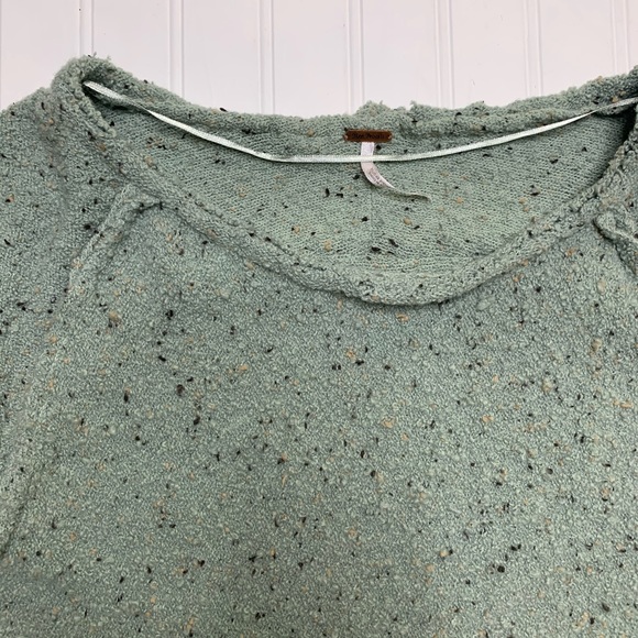Free People Mint Green Speckled Sweater - Picture 6 of 16